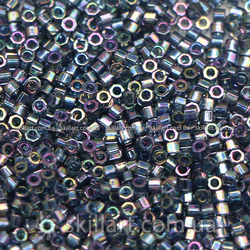Бисер DBC-111 Miyuki Delica Beads Cut 11/0 (рубка, радужный серебряно-серый)